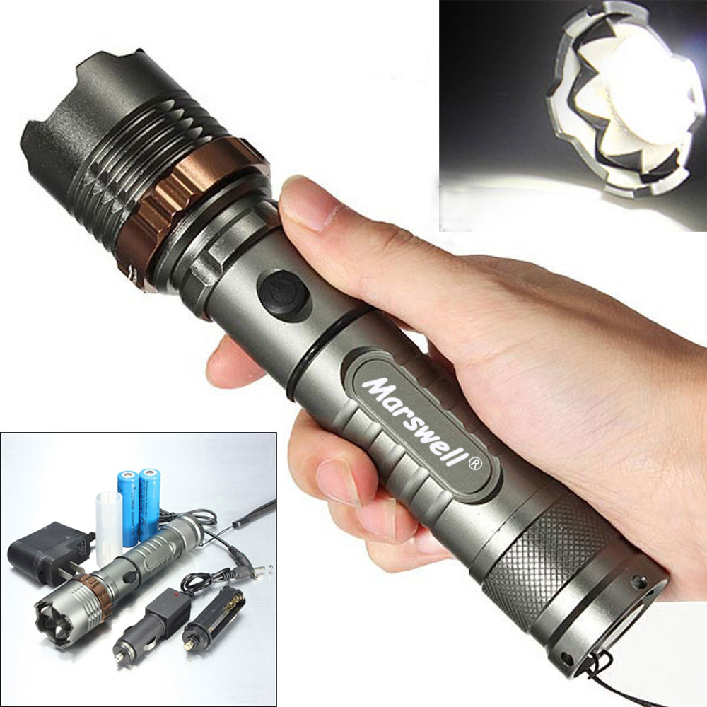 5000lm Led Flashlight Focus Torch Rechargeable W 2pcs 5000lm led flashlight focus torch rechargeable w 2pcs