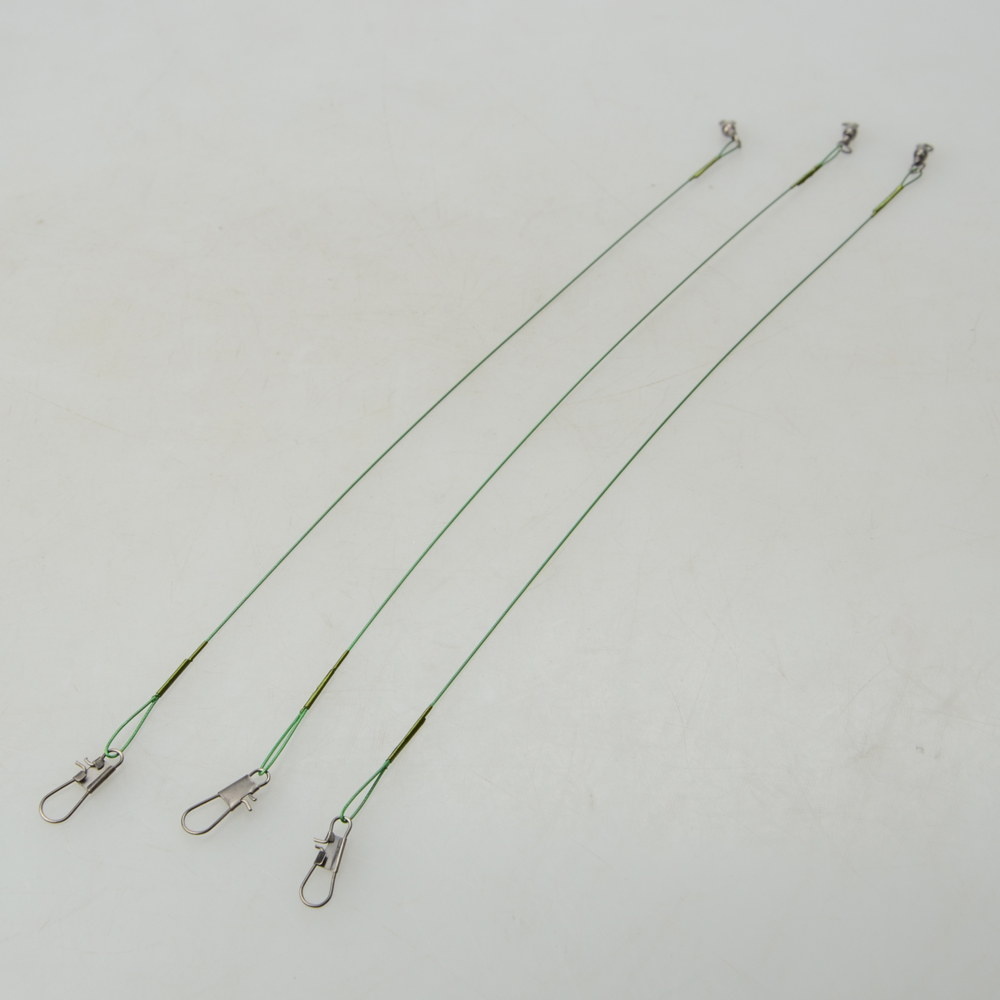 100 Fishing Line Connector Rolling Swivel Stainless Steel Spinner Wire